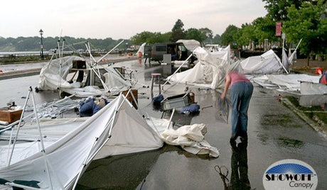 SHOWOFF Shows Off Against Tropical Storm—Guess Who Wins? - Showoff Canopy