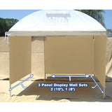 (3) Display Panel Set - 2 (10') , 1 (8') Trim Line, Craft Hut, Light Dome Display Walls - Showoff Canopy