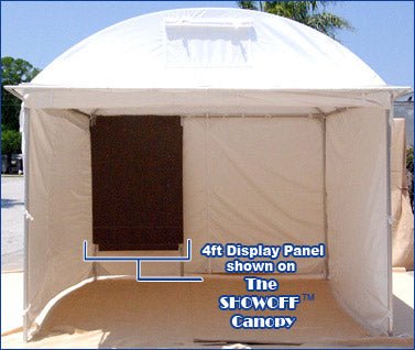 4 ft. Canvas Display Panel Wall For SHOWOFF - Showoff Canopy