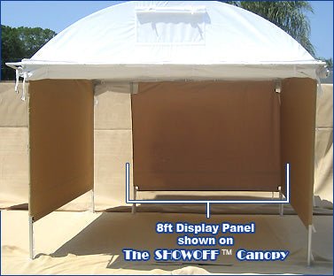 8 ft. Moveable Canvas Display Panel Wall For SHOWOFF - Showoff Canopy