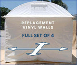 SHOWOFF Art Canopy Full Set of 4 Replacement Vinyl Walls (2 sides, front and back) - Showoff Canopy