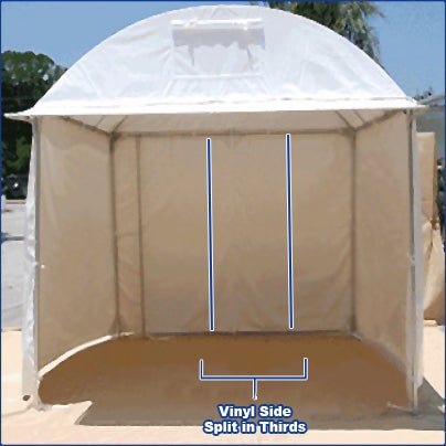 SHOWOFF Canopy Vinyl Side (Front or Back) - Split in thirds - Showoff Canopy