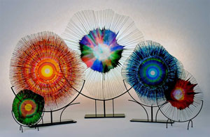 Dennis DeBon's EnergyWebs glass art